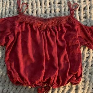 Forever 21 off the shoulder crop